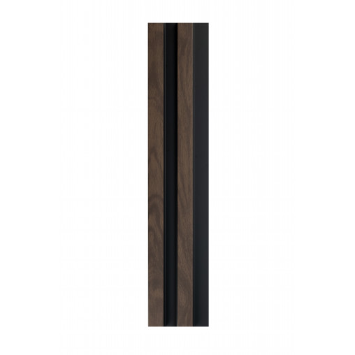 Profil dreapta pentru panou riflat 3D Vasco, Walnut, 270x3.1cm, Lamelio