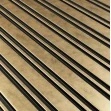 Profil dreapta pentru riflaj decorativ 3D Milo, Auriu, 2.6x1.2x270 cm - Img 5