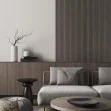 Profil dreapta pentru riflaj decorativ MDF, Walnut, fonoabsorbant, 2.7x2.1x270 cm - Img 2