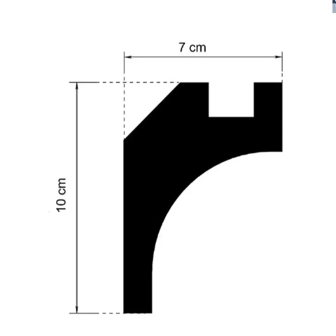 Profil scafa LED KD412 - 10x7x115 cm - Img 2