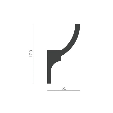 Profil scafa LED KF712 - 10x5.5x200 cm - Img 2