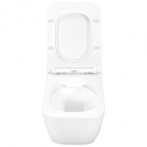 Set vas WC suspendat Rea Martin rimless cu capac softclose alb - Img 6