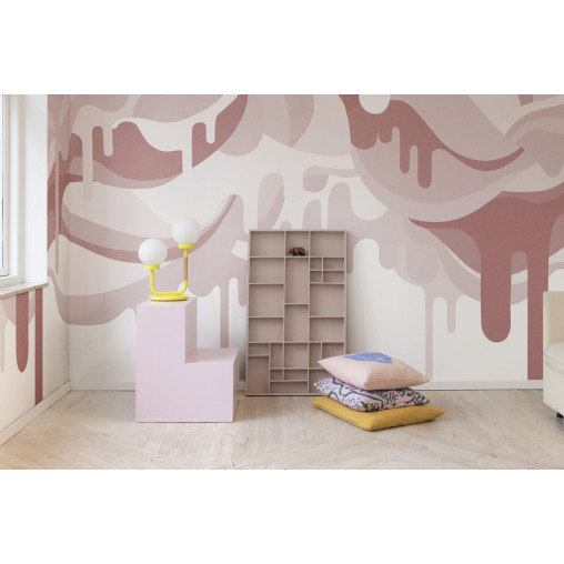 Tapet Dripping Ice Cream, Pink, Rebel Walls