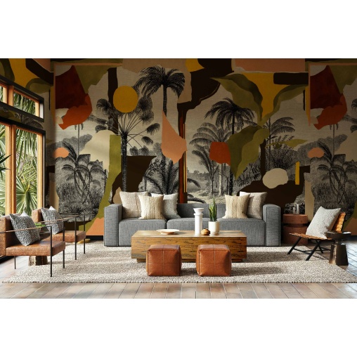 Tapet lavabil Colonial Abstraction, Toasted, TresTintas