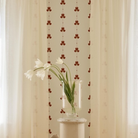 Tapet lavabil, Gotain Sweet Pea Burgundy 5686, 5.3mp / rola