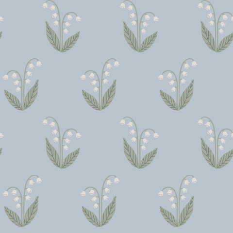 Tapet lavabil, Lilly, Light Blue, Sandberg, 5.3mp / rola - Img 2
