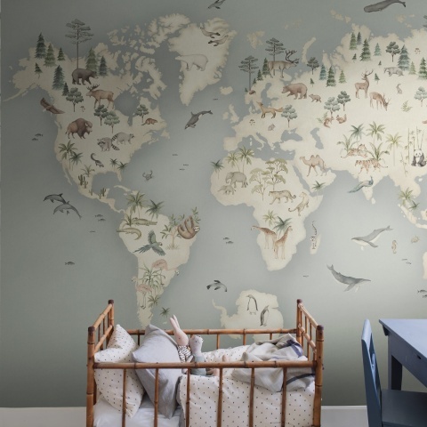 Tapet lavabil, Little Explorer Mural 6946, 1.3mp / rola - Img 3