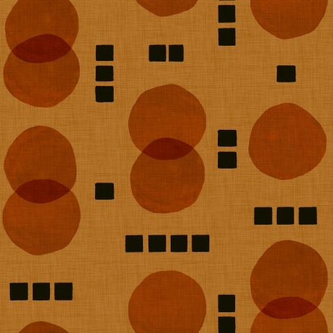 Tapet lavabil Rebel Dots, Orange, TresTintas 5mp / rola - Img 2