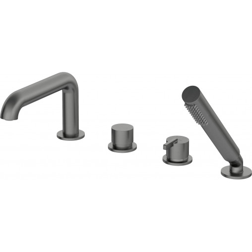 Baterie pentru cadă, 4-orificii, cu set de duș, Silia, BQS_D14M