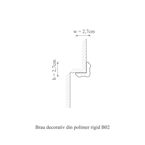Brau polimer rigid, Manavi, B2 - 2.7x2.7x200 cm - Img 2