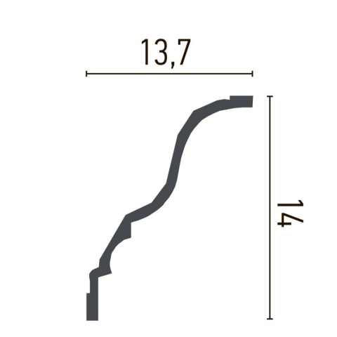 Cornisa poliuretan P811 - 14x13.7x200 cm - Img 2