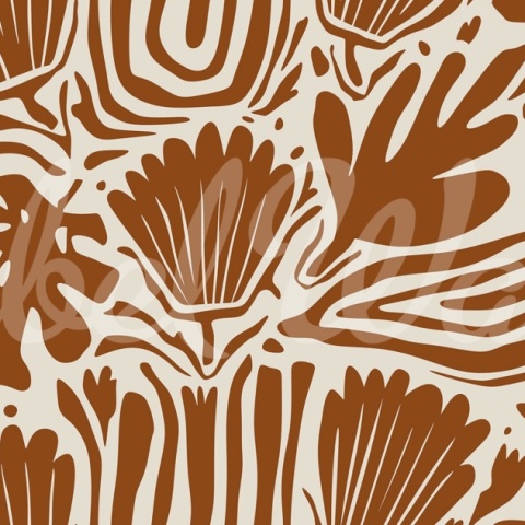 Fototapet, Abstract Blossoms, Terracotta, Rebel Walls - Img 2