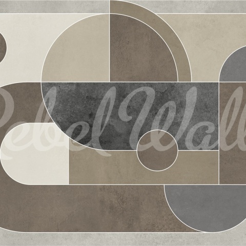 Fototapet, Abstract Geometry, Greige, Rebel Walls - Img 2