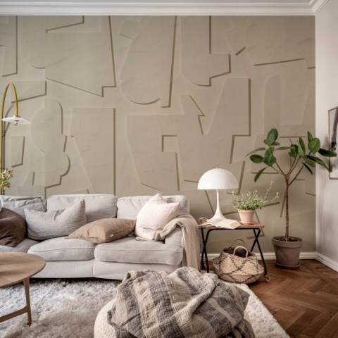 Fototapet, Abstract Wood, Beige, Rebel Walls - Img 4