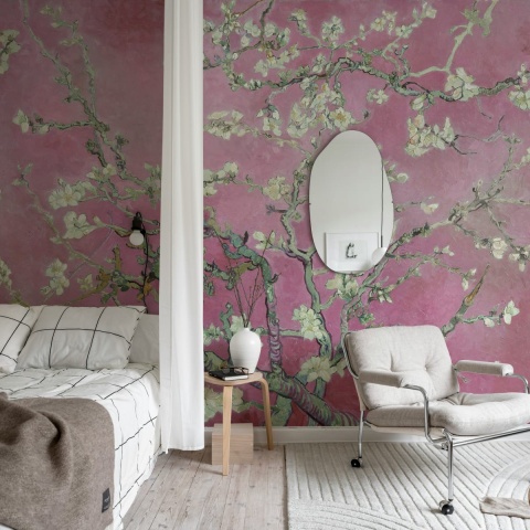 Fototapet, Almond Blossom, Pink, Rebel Walls - Img 3