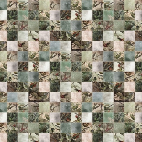 Fototapet, Birds of Paradise, Tiles, Rebel Walls - Img 2