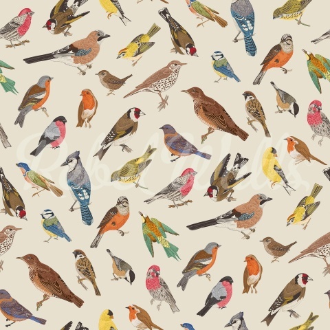 Fototapet, Birdsong Bliss, Multi, Rebel Walls - Img 2