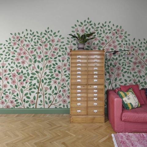 Fototapet, Blossom Tree, Pink, Rebel Walls