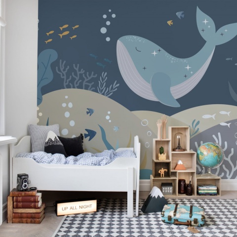Fototapet, Blue Whale, Rebel Walls - Img 3
