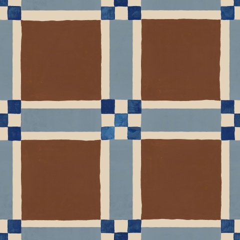 Fototapet, Bold Grid, Brown, Rebel Walls - Img 2
