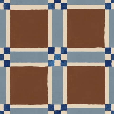 Fototapet, Bold Grid, Brown, Rebel Walls - Img 2