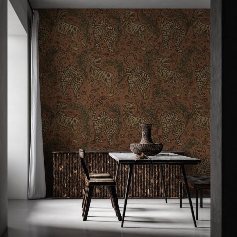 Fototapet, Bold Tigers, Velvet, Rebel Walls