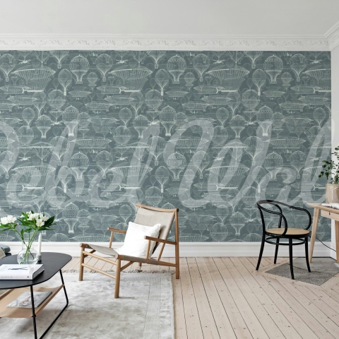 Fototapet, Bon Voyage, Blue, Rebel Walls - Img 3