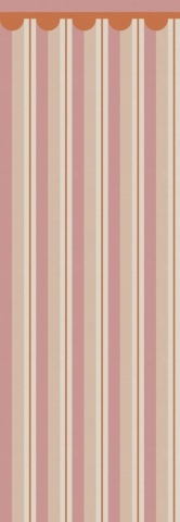 Fototapet, Border Stripe, Pink, Rebel Walls - Img 2