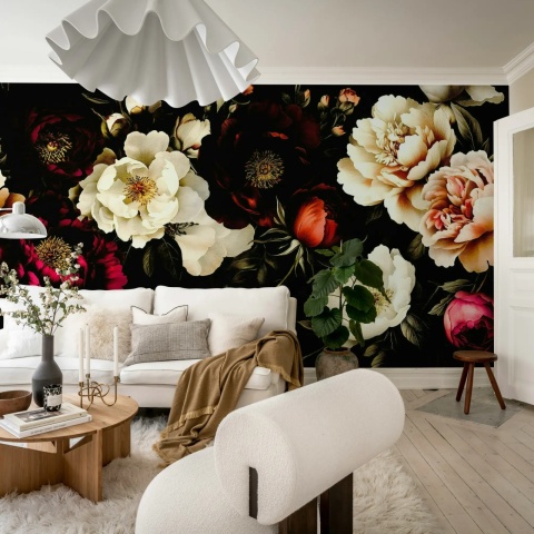 Fototapet, Bouquet of Roses, Red, Rebel Walls