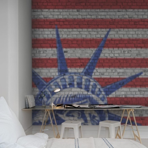 Fototapet, Bricks of Liberty, Rebel Walls