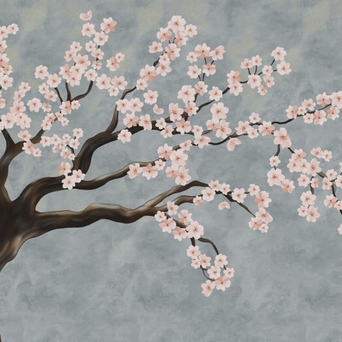 Fototapet, Calm Blossom, Pink, Rebel Walls - Img 2