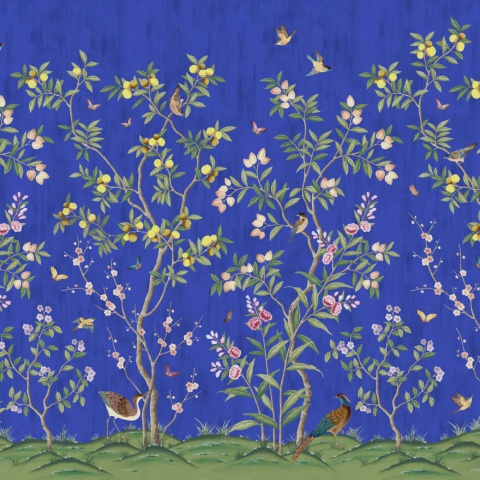 Fototapet, Chinoiserie Chic, Cobalt, Rebel Walls - Img 2