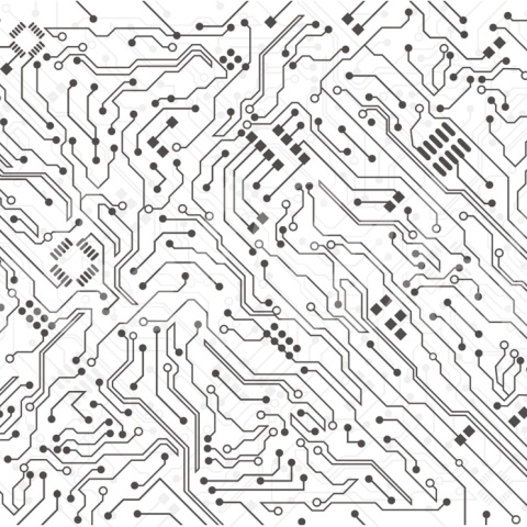 Fototapet, Circuit, White, Rebel Walls - Img 2