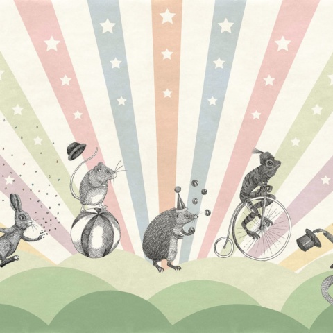 Fototapet, Circus, Pastel, Rebel Walls - Img 2