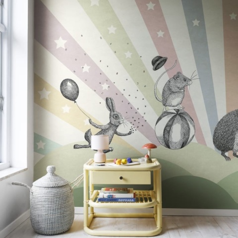 Fototapet, Circus, Pastel, Rebel Walls - Img 8
