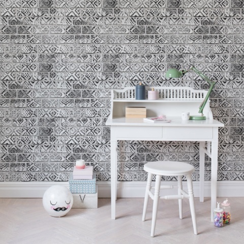 Fototapet, Decorated Bricks, Rebel Walls - Img 6