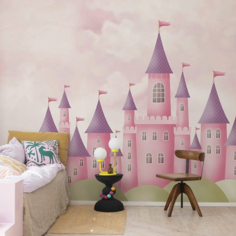 Fototapet, Dreamy Castle, Pink, Rebel Walls - Img 3