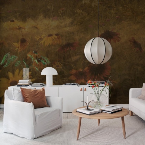 Fototapet, Dreamy Rudbeckia, Vintage, Rebel Walls
