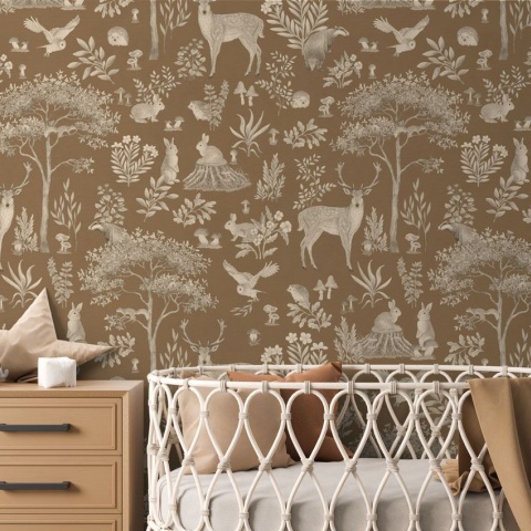 Fototapet Fantastic Forest - Vintage Brown, Kikki Belle - Img 5