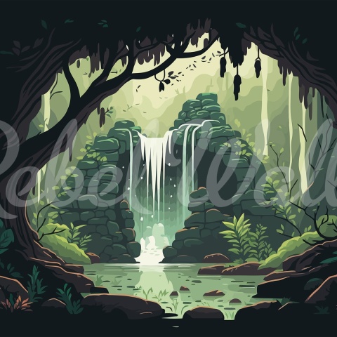Fototapet, Fantasy Game, Dark, Rebel Walls - Img 2