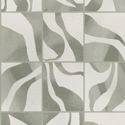 Fototapet, Floating Tiles, Green, Rebel Walls - Img 2
