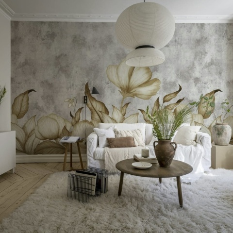 Fototapet, Floral Fantasy, Gray, Rebel Walls - Img 3