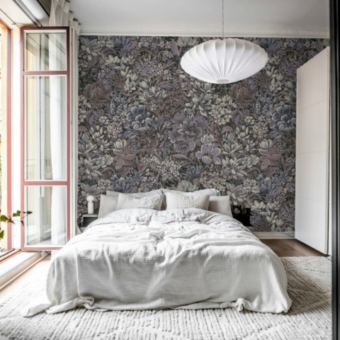 Fototapet, Floral Garden, Lilac, Rebel Walls