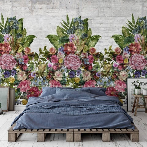 Fototapet, Flower Burst, Concrete, Rebel Walls - Img 3