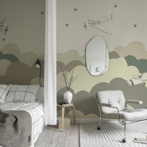 Fototapet, Fly Away, Beige, Rebel Walls - Img 3