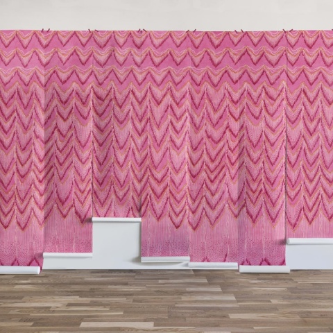 Fototapet, Fringed Follies, Hot Pink, Rebel Walls - Img 7