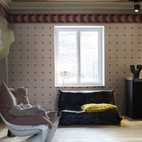 Fototapet, Gentle Manor, Pink, Rebel Walls