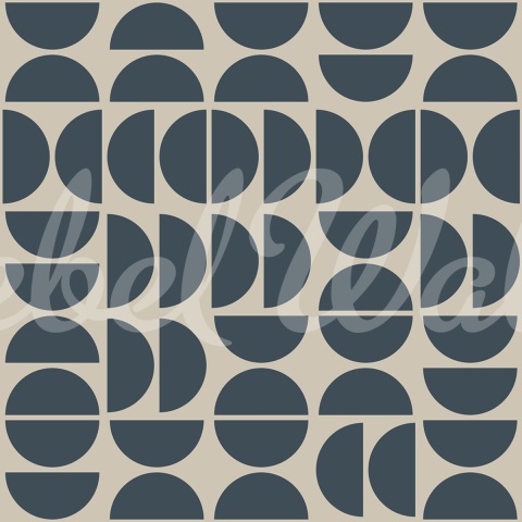 Fototapet, Geometry Shapes, Midnight Blue, Rebel Walls - Img 2
