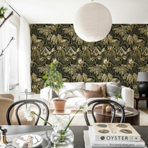 Fototapet, Golden Mirage, Black, Rebel Walls