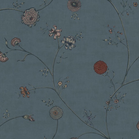 Fototapet, Grand Flower Thread, Blue, Rebel Walls - Img 2